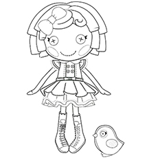 Lalaloopsy Dot Starlight Doll Coloring Picture
