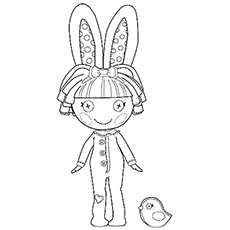 Imprimé lalaloopsy coton hoppalong à colorier