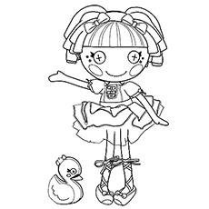 Coloriages gratuits de Tippy Thumbelina, la danseuse la plus talentueuse