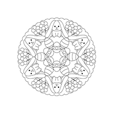 25 superbes pages à colorier d'oeufs de Pâques que votre enfant adorera colorier 39 Coloriage Mandala Oeuf De Pâques