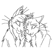 coloriage-chats-guerriers