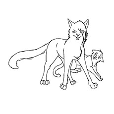 Un chat guerrier sauvage