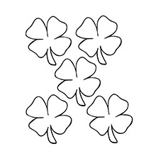 Top 20 coloriages de trèfle à quatre feuilles pour les tout-petits 26 A-leaf-clover_coloring_page-five