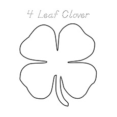 Top 20 coloriages de trèfle à quatre feuilles pour les tout-petits 25 A-leaf-clover_coloring_page-dnoutline