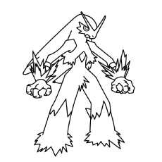 Coloriage Pokemon Blaziken