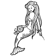 Coloriage Disney Princesse Sirene