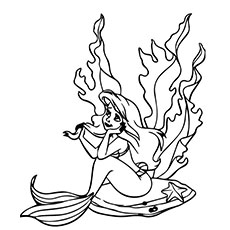 Coloriage Petite Sirène