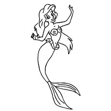 Coloriage Petite Sirène
