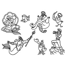 Coloriage Petite Sirène