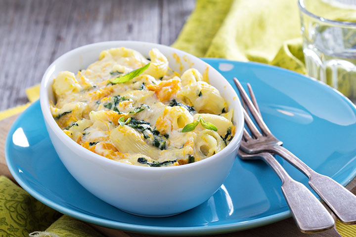 Mac et fromage pour tout-petits - Épinards Man N Cheese
