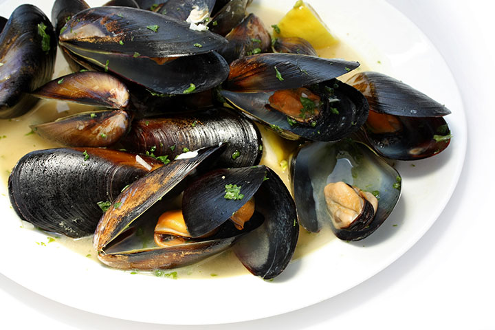 Moules pendant la grossesse - Moules simples cuites à la vapeur
