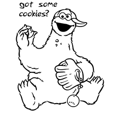 25 pages à colorier monstre mignon et amusant que votre enfant adorera 33 The-Got-Some-Cookie-color-to-print