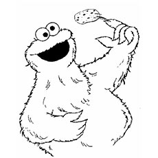 25 pages à colorier monstre mignon et amusant que votre enfant adorera 38 cookie-monster-food9