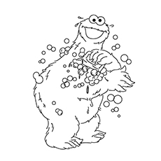 25 pages à colorier monstre mignon et amusant que votre enfant adorera 46 coloriage cookie-monstre-bobble
