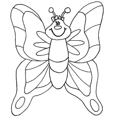 Image papillon couleur dessin animé
