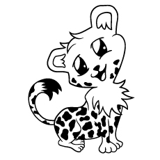 bébé-guépard heureux