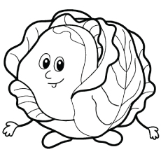 Contes de chou frais à colorier