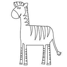 Le zèbre simple