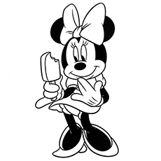 La minnie avec de la glace