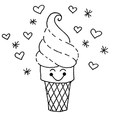 Le tourbillon de crème glacée