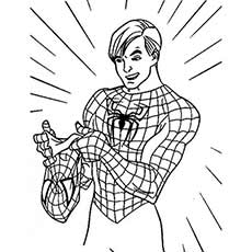 50 coloriages Spiderman 66 Coloriage Spiderman avec son masque