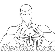 50 coloriages Spiderman 91 Spiderman Scarlet Print en couleur