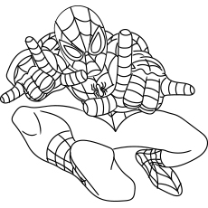 50 coloriages Spiderman 100 Coloriage de Spider Man 3 en action pour les enfants