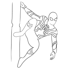 50 coloriages Spiderman 101 Coloriage - Costume d'araignée de fer