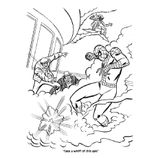 50 coloriages Spiderman 83 Image démasquée de Spiderman à colorier