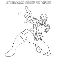 50 coloriages Spiderman 92 Coloriage de Spiderman prêt à tirer