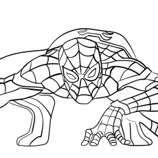 50 coloriages Spiderman 88 Feuille de coloriage Spiderman Home Coming For Kids