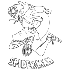 50 coloriages Spiderman 99 Spiderman dans Spider Verse pour imprimer en couleur