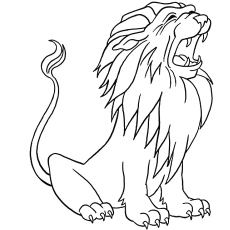 Les 20 meilleurs coloriages de lions que vos enfants adoreront colorier 35 Coloriage - Lion rugissant