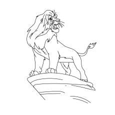 Les 20 meilleurs coloriages de lions que vos enfants adoreront colorier 42 Le simba