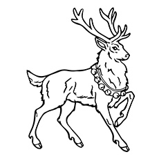 Coloriage A-renne