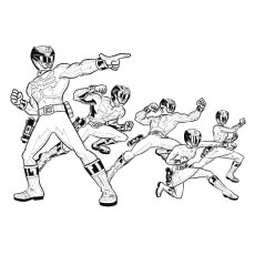 Top 25 des coloriages Power Rangers Megaforce pour vos petits 32 rangers prêts à l'action