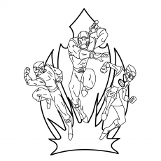 Top 25 des coloriages Power Rangers Megaforce pour vos petits 52 Power Rangers Fire