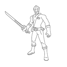 Top 25 des coloriages Power Rangers Megaforce pour vos petits 49 blue-ranger-16