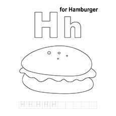 10 burgers imprimables à colorier pour votre tout-petit 17 Coloriages Burger - H Pour Burger