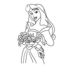 Aurora aime les fleurs