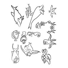Top 10 coloriages d'étoiles de mer pour vos petits 15 Coloriage Étoile de mer avec d'autres poissons
