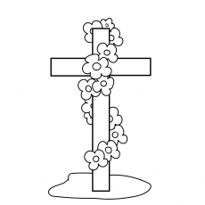Coloriage de la croix