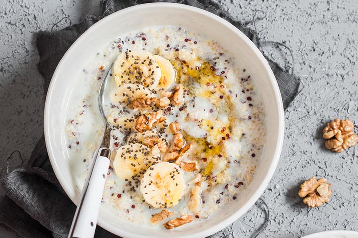 Quinoa et bananes crémeuses