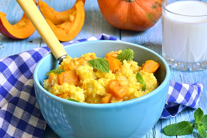 Millet pour bébés - Bouillie de millet de citrouille biologique