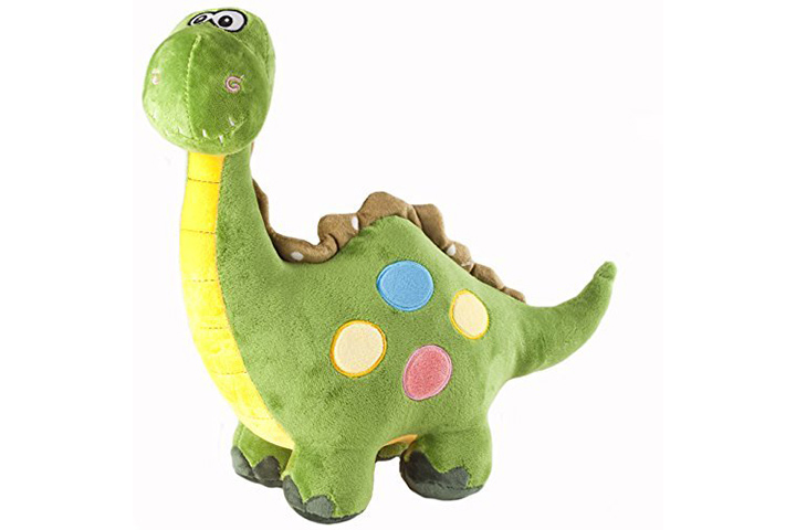 Marsjoy peluche dinosaure en peluche verte
