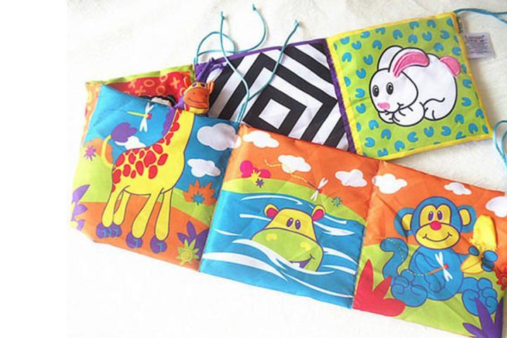 Livre de tissu animalier pour enfants