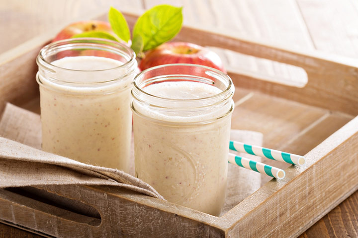 Smoothie à la vanille et au yogourt aux pommes
