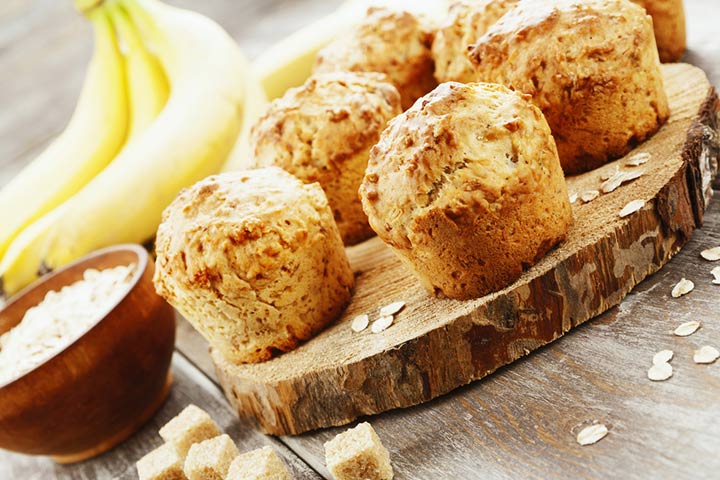Muffin aux bananes et à l'avoine