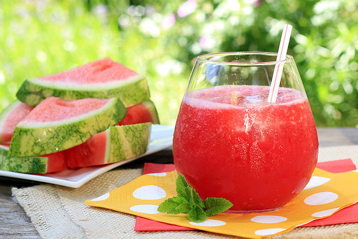 Punch et bol de pastèque
