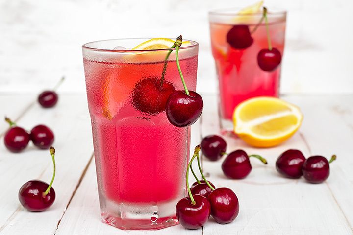 Limonade aigre-douce aux cerises